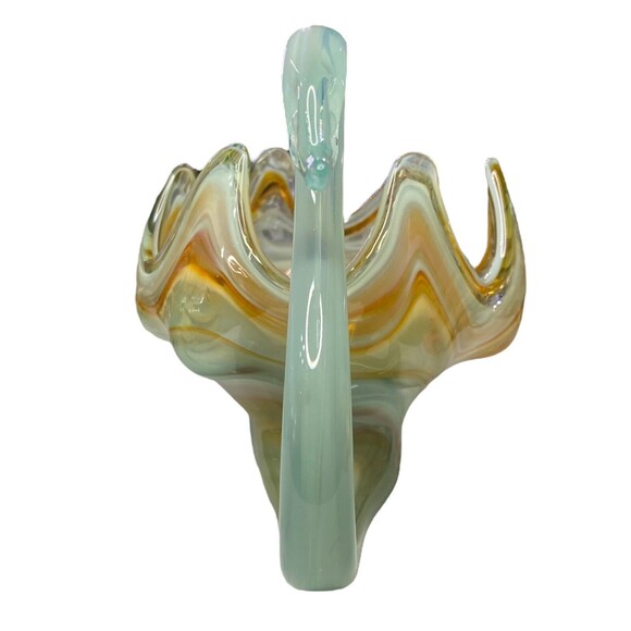 Vintage Mid-Century Modern Blown Art Glass Sooner Swan Bowl/Candy Dish/Planter - Picture 9 of 11